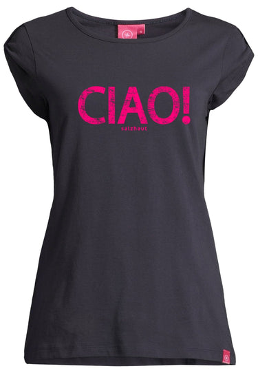 salzhaut - BIIKE - CIAO Damen normale Passform - Damen - Frontprint - Rundhals - 17 - #farbe_navy