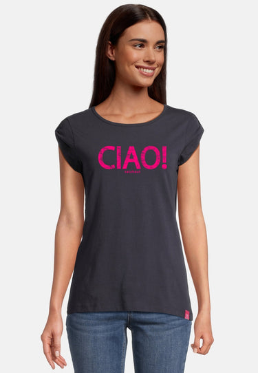 salzhaut - BIIKE - CIAO Damen normale Passform - Damen - Frontprint - Rundhals - 16 - #farbe_navy