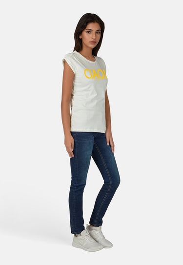 salzhaut - BIIKE - CIAO Damen normale Passform - Damen - Frontprint - Rundhals - 5 - #farbe_offwhite