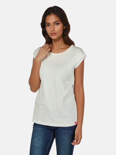 salzhaut - BIIKE Damen Tailliert - Basic Casual - Damen - Polo-Shirt - 4 - #farbe_offwhite