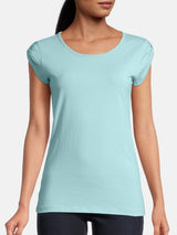 salzhaut - BIIKE Damen Shirt Tailliert - adenauer & co - Anker - Basic - 42 - #farbe_Aqua