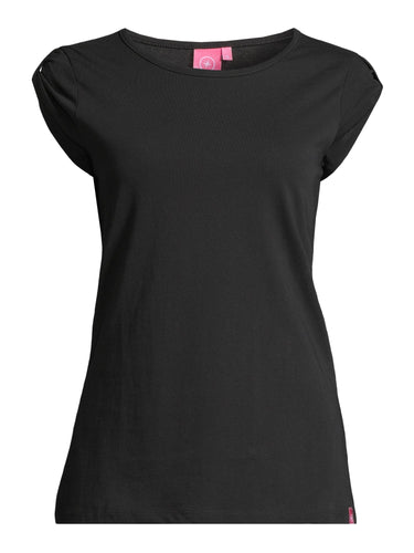 salzhaut - BIIKE Damen Tailliert - Basic Casual - Damen - Polo-Shirt - 68 - #farbe_black
