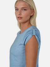 salzhaut - BIIKE Damen Shirt Tailliert - adenauer & co - Anker - Basic - 46 - #farbe_Ice Blue