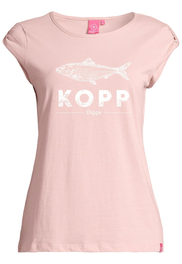 salzhaut - BIIKE - FISCHKOPP DIGGA Damen Tailliert - Frontprint - Rundhals - T-Shirt - 7 - #farbe_pearl