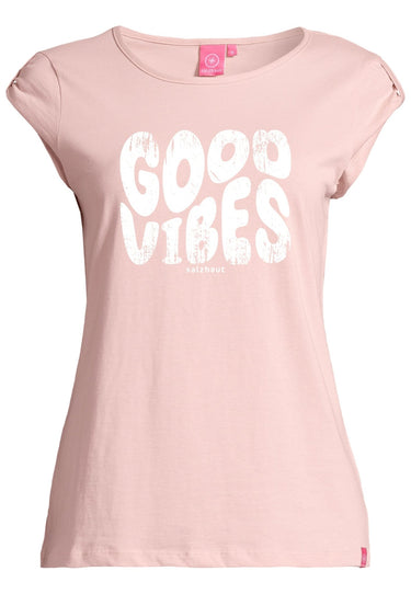 salzhaut - BIIKE - GOOD VIBES Damen Tailliert - Frontprint - Hamburg - Verlauf - 22 - #farbe_pearl-white