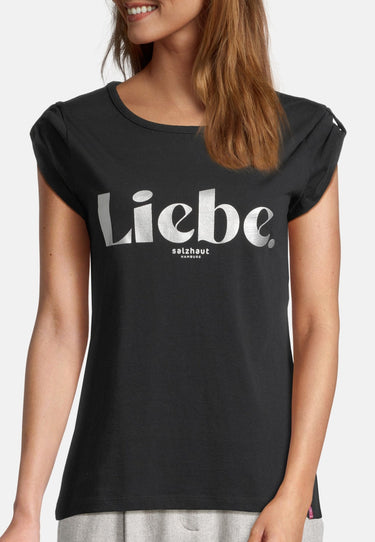 salzhaut - BIIKE - LIEBE Damen Tailliert - Frontprint - Hamburg - T-Shirt - 13 - #farbe_black