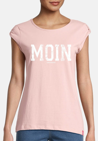 salzhaut - BIIKE - MOIN Damen Tailliert - Damen - Frontprint - Rundhals - 18 - #farbe_pearl-white