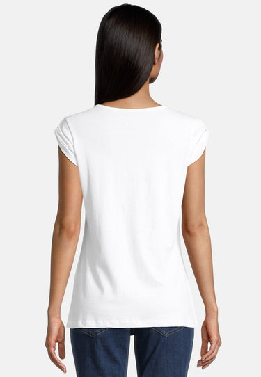 salzhaut - BIIKE - MOIN Damen Tailliert - Damen - Frontprint - Rundhals - 24 - #farbe_white-neon-pink