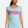 Salzhaut - BIIKE - MOIN Damen Tailliert - Damen - Frontprint - Reduziert - 6 - #farbe_aqua-neon-pink