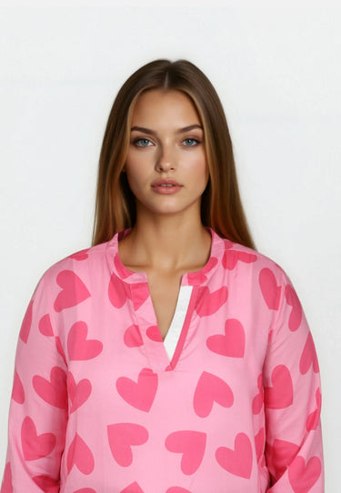 Salzhaut - BLIED Damen normale Passform - All-over-Print - Bluse - Longbluse - 6 - #farbe_multicolor