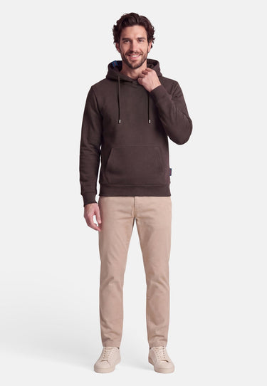 salzhaut - BODDEN Herren Hoodie Regular Fit - adenauer & co - Anker - Basic - 7 - #farbe_Chocolate