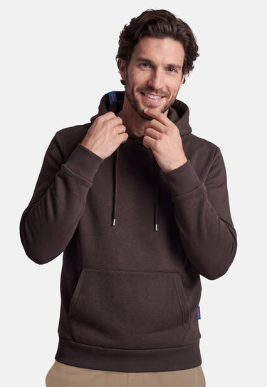 salzhaut - BODDEN Herren Hoodie Regular Fit - adenauer & co - Anker - Basic - 3 - #farbe_Chocolate
