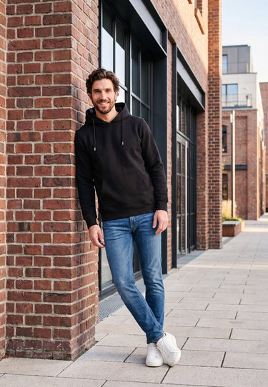 salzhaut - BODDEN Herren Hoodie Regular Fit - adenauer & co - Anker - Basic - 12 - #farbe_Black