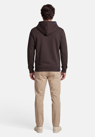 salzhaut - BODDEN Herren Hoodie Regular Fit - adenauer & co - Anker - Basic - 8 - #farbe_Chocolate