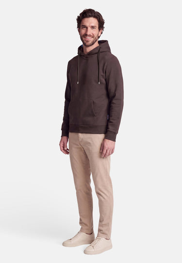 salzhaut - BODDEN Herren Hoodie Regular Fit - adenauer & co - Anker - Basic - 5 - #farbe_Chocolate