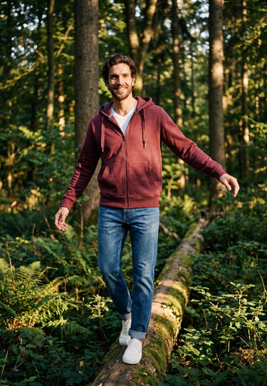 salzhaut - BREKER Herren normale Passform - adenauer & co - Anker - Basic - 47 - farbe_Merlot