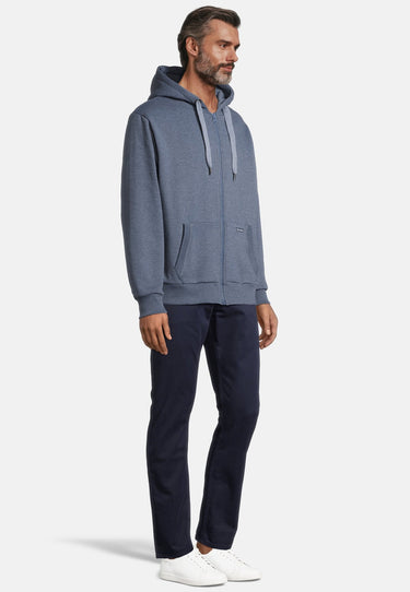 salzhaut - BREKER Herren normale Passform - Kapuzenpulli - kuschelig - Sweatjacke - 25 - #farbe_jeans-blue
