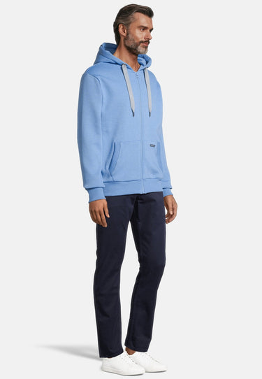 salzhaut - BREKER Herren normale Passform - Kapuzenpulli - kuschelig - Sweatjacke - 20 - #farbe_ocean-blue