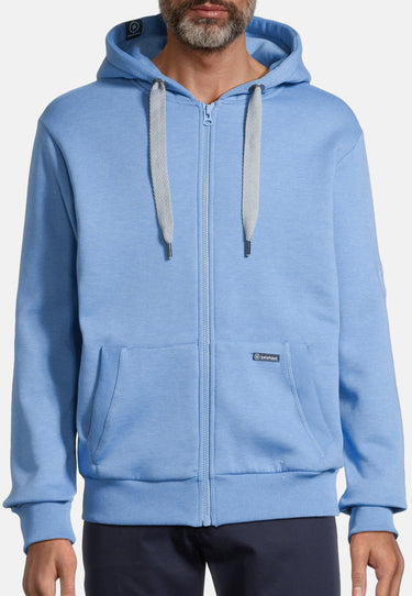 salzhaut - BREKER Herren normale Passform - Kapuzenpulli - kuschelig - Sweatjacke - 18 - #farbe_ocean-blue