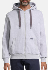 salzhaut - BREKER JACKE Herren Sweatjacke normale Passform - adenauer & co - Anker - Basic - 4 - #farbe_Grey Melange
