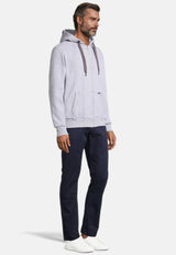 salzhaut - BREKER JACKE Herren Sweatjacke normale Passform - adenauer & co - Anker - Basic - 6 - #farbe_Grey Melange