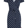 salzhaut - CELESTE Damen Tailliert - adenauer & co - All-over-Print - Anker - 1 - farbe_Navy-White