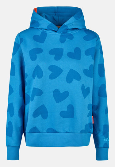 salzhaut - DACKLATTN Damen Hoodie Regular Fit - adenauer & co - All-over-Print - Anker - 2 - #farbe_Ocean Blue