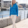 salzhaut - DACKLATTN Damen Hoodie Regular Fit - adenauer & co - All-over-Print - Anker - 1 - #farbe_Ocean Blue