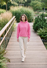 salzhaut - DÄMLACK Damen Hoodie Oversized - adenauer & co - Anker - Basic - 1 - farbe_Blossom