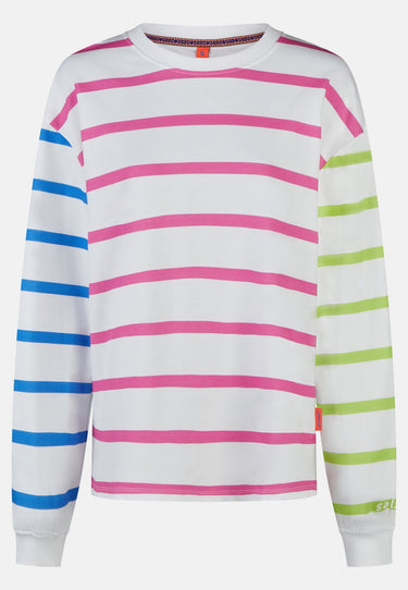 salzhaut - DAMELN Damen Sweatshirt Oversized - adenauer & co - Anker - Basic - 2 - #farbe_Multicolour Streifen