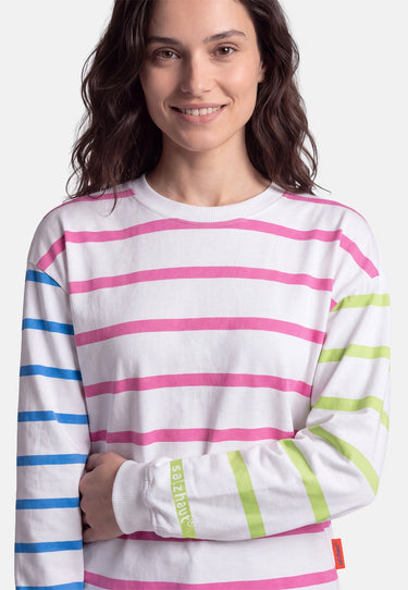 salzhaut - DAMELN Damen Sweatshirt Oversized - adenauer & co - Anker - Basic - 6 - #farbe_Multicolour Streifen