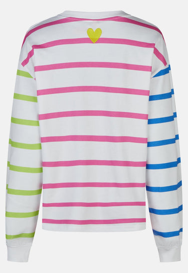salzhaut - DAMELN Damen Sweatshirt Oversized - adenauer & co - Anker - Basic - 8 - #farbe_Multicolour Streifen