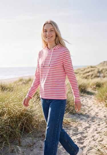 salzhaut - Damen Hoodie DADDELDU Regular Fit - adenauer & co - Anker - Basic - 1 - #farbe_Oat-Blossom