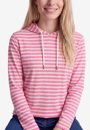 salzhaut - Damen Hoodie DADDELDU Regular Fit - adenauer & co - Anker - Basic - 6 - #farbe_Oat-Blossom