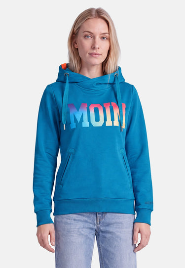 salzhaut - Damen Hoodie SÜNN - MOIN Multicolor Tailliert - adenauer & co - Anker - Basic - 12 - #farbe_Fjord-Multicolor