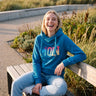 salzhaut - Damen Hoodie SÜNN - MOIN Multicolor Tailliert - adenauer & co - Anker - Basic - 9 - #farbe_Fjord-Multicolor