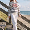 salzhaut - Damen Hoodie SÜNN RINGEL - MOIN Leo Tailliert - adenauer & co - Anker - Basic - 1 - #farbe_Navy-Offwhite-Pink