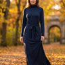 salzhaut - Damen Langes Kleid (Maxi) HENNY Tailliert - adenauer & co - Anker - Basic - 1 - ##farbe_Navy