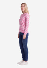 salzhaut - Damen Longsleeve DACKLÜNKEN Regular Fit - adenauer & co - Anker - Basic - 5 - #farbe_Offwhite-Blossom