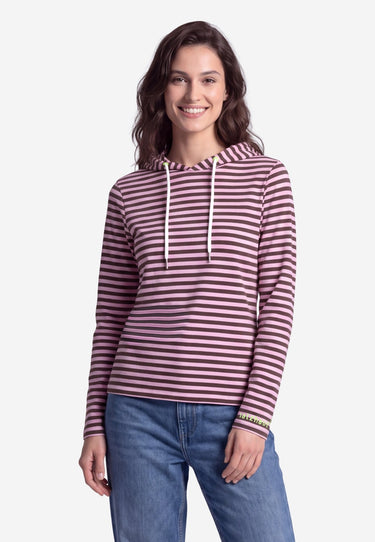 salzhaut - Damen Longsleeve Emmer Regular Fit - adenauer & co - Anker - Basic - 3 - #farbe_Chocolate-Rosé
