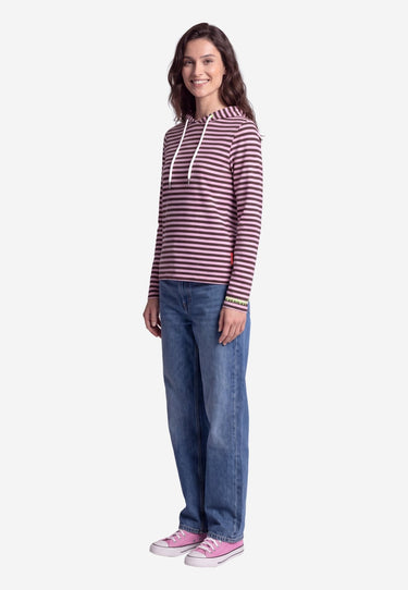 salzhaut - Damen Longsleeve Emmer Regular Fit - adenauer & co - Anker - Basic - 5 - #farbe_Chocolate-Rosé