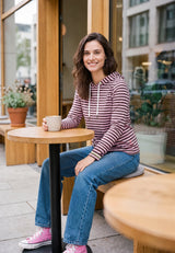 salzhaut - Damen Longsleeve Emmer Regular Fit - adenauer & co - Anker - Basic - 1 - #farbe_Chocolate-Rosé
