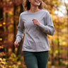 salzhaut - Damen Longsleeve SMAAK normale Passform - adenauer & co - Anker - Basic - 1 - ##farbe_Grey Melange