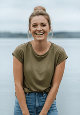 salzhaut - SÖMMER Damen Shirt Relaxed-Fit - adenauer & co - Anker - Basic - 46 - #farbe_Seagrass