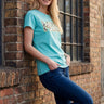 salzhaut - Damen Shirt STEENTJE - MOIN Leo Regular Fit - adenauer & co - Anker - Basic - 1 - #farbe_Aqua-Yellow