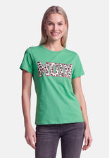 salzhaut - Damen Shirt STEENTJE - MOIN Leo Regular Fit - adenauer & co - Anker - Basic - 43 - #farbe_Apple Green-Pink