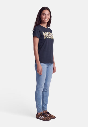 salzhaut - Damen Shirt STEENTJE - MOIN Leo Regular Fit - adenauer & co - Anker - Basic - 28 - #farbe_Navy-Yellow