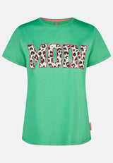 salzhaut - Damen Shirt STEENTJE - MOIN Leo Regular Fit - adenauer & co - Anker - Basic - 42 - #farbe_Apple Green-Pink