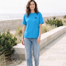salzhaut - DANZDEEL Damen Shirt Relaxed-Fit - adenauer & co - Anker - Basic - 1 - #farbe_Ocean Blue
