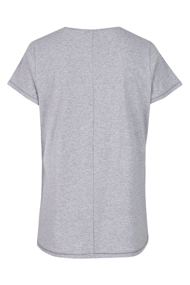salzhaut - DEERN Damen normale Passform - Rundhals - T-Shirt 12 - #farbe_grey-melange
